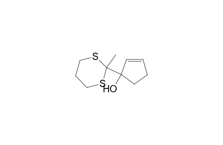 1,3-Dithiane, 2-cyclopenten-1-ol deriv.