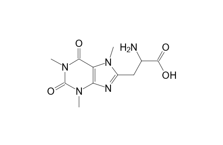 1H-Purine-8-propanoic acid, .alpha.-amino-2,3,6,7-tetrahydro-1,3,7-trimethyl-2,6-dioxo-