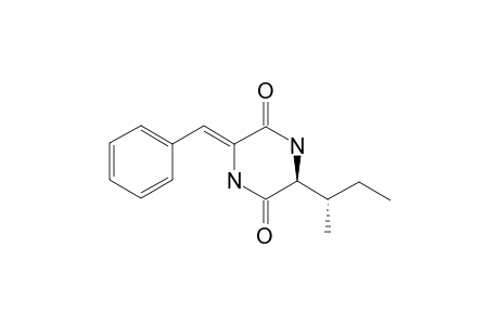 (3Z,6S)-3-BENZYLIDENE-6-[(2S)-BUT-2-YL]-PIPERAZINE-2,5-DIONE