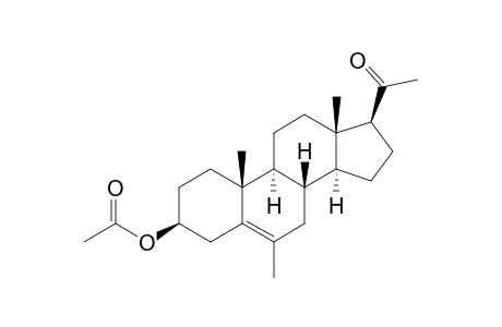 5-Pregnen-6-methyl-3β-ol-20-one acetate