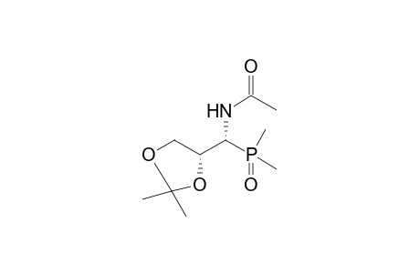 (1R,2R)-1-Acetamido-1-deoxy-1-(dimethyl-phosphinyl)-2,3-O-isopropylideneglycerol