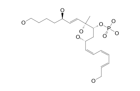 (5R,6E,8R,9R,11R,12Z,14Z,16E)-1,5,8,11,18-PENTAHYDROXY-8-METHYLOCTADECA-6,12,14,16-TETRAEN-9-YL-DIHYDROGEN-PHOSPHATE