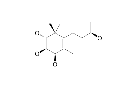 MELIOSMA-IONOL-A;(2R,3R,4R,9R)-2,3,4,9-TETRAHYDROXY-MEGASTIGMAN-5-ENE