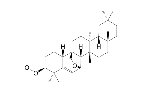 3.beta.-Peroxy-7.beta.,25-epoxy-D : B-Friedoolean-5-ene