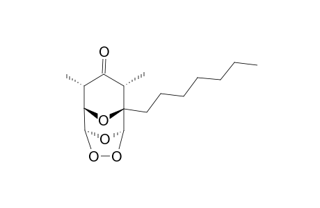 2-HEPTYL-3-EXO,5-EXO-DIMETHYL-8,9,10,11-TETRAOXATRICYCLO-[5.2.1.1(2,6)]-UNDECAN-4-ONE