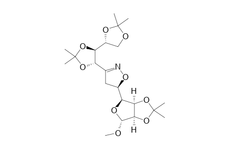 (5S)-5-(2,3-O-ISOPROPYLIDENE-1-O-METHYL-ALPHA-D-LYXO-TETROFURANOS-4-YL)-3-(1,2:3,4-DI-O-ISOPROPYLIDENE-D-ARABINO-TETRITOL-1-YL)-4,5-DIHYDROISOXAZO