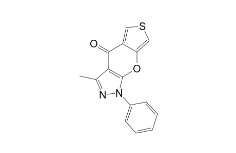 3-METHYL-1-PHENYLTHIENO-[3',4':5,6]-PYRANO-[2,3-C]-PYRAZOL-4(1H)-ONE