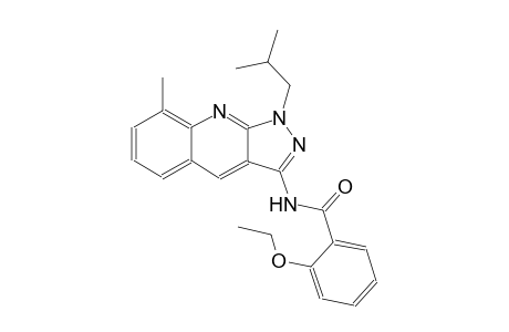 2-ethoxy-N-(1-isobutyl-8-methyl-1H-pyrazolo[3,4-b]quinolin-3-yl)benzamide