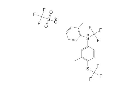 [3-METHYL-4-(TRIFLUOROMETHYLSULFANYL)-PHENYL]-(ORTHO-TOLYL)-S-TRIFLUOROMETHYLSULFONIUM-TRIFLUOROMETHANESULFONATE