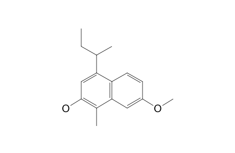 4-(2-BUTYL)-7-METHOXY-1-METHYLNAPHTHALENE-2-OL