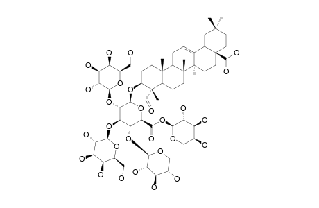 3-O-BETA-[GALACTOPYRANOSYL-(1->2)-[GALACTOPYRANOSYL-(1->3)]-[XYLOPYRANOSYL-(1->4)]-[ARABINOPYRANOSYL-(1->6)]-GLUCURONOPYRANOSYL]-GYPSOGENIN