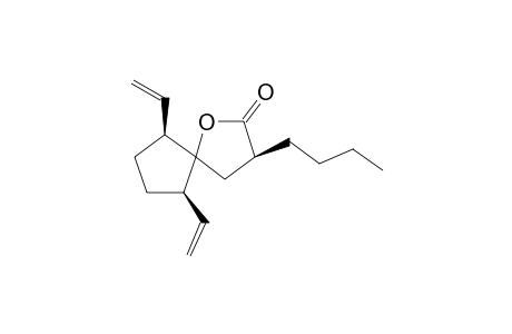 (3S*,6S*,9S*)-3-n-Butyl-3,9-divinyl-1-oxaspiro[4.4]nonan-2-one