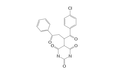 5-[1'-(4-CHLOROBENZOYL)-2'-BENZOYL-ETHYL]-PYRIMIDINE-2,4,6-TRIONE