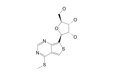 4-(METHYLTHIO)-7-BETA-D-RIBOFURANOSYLTHIENO-[3,4-D]-PYRIMIDINE