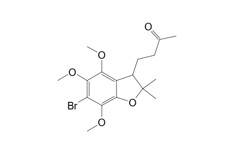 #17;6-BrOMO-4,5,7-TRIMETHOXY-2,2-DIMETHYL-3-(3-OXOBUTYL)-2,3-DIHYDROBENZOFURAN;4-(6-BrOMO-4,5,7-TRIMETHOXY-2,2-DIMETHYL-2,3-DIHYDROBENZOFURAN-3-YL)-BUTAN-2-ONE