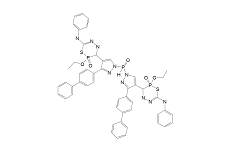 BIS-[3-(4'-BIPHENYL)-4-(2-ETHOXY-6-PHENYLAMINO-2-OXIDO-3,4-DIHYDRO-2H-1,4,5,2-THIADIAZAPHOSPHIN-3-YL)-1H-PYRAZOL-1-YL]-PHOSPHINE-OXIDE