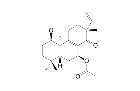 7-O-ACETYLPEDINOPHYLLOL_E;1-BETA-HYDROXY-7-BETA-ACETOXY-ENT-PIMARA-8,15-DIEN-14-ONE