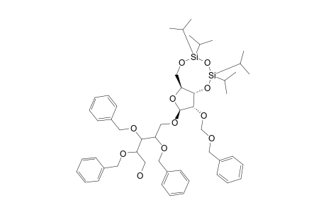 2,3,4-TRI-O-BENZYL-1-O-[2'-O-(BENZYLOXY-METHYL)-3',5'-O-(TETRA-ISOPROPYL-DISILOXANE-1,3-DIYL)-BETA-D-RIBOFURANOSYL]-D-RIBITOL