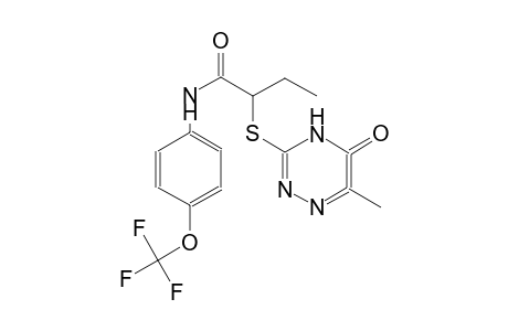 6-methyl-3-({2-oxo-1-[4-(trifluoromethoxy)phenyl]pentan-3-yl}sulfanyl)-4H-pyridazin-5-one