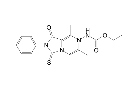 Methyl (6,8-dimethyl-1-oxo-2-phenyl-3-thioxo-2,3-dihydroimidazo[1,5-a]pyrazin-7(1H)-yl)carbamate