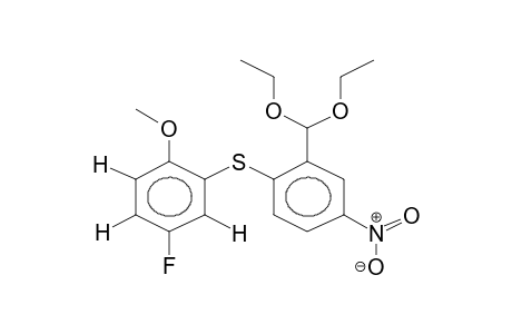 2-(5-FLUORO-2-METHOXYPHENYLTHIO)-5-NITROBENZALDEHYDE DIETHYL ACETAL