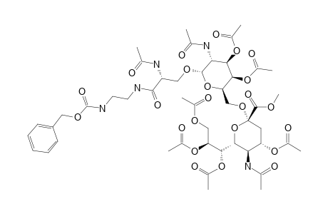 #23;O-[METHYL-(5-ACETAMIDO-4,7,8,9-TETRA-O-ACETYL-3,5-DIDEOXY-D-GLYCERO-ALPHA-D-GALACTO-2-NONULOPYRANOSYL)-ONATE]-(2->6)-O-(2-ACETAMIDO-3,4-DI-O-ACETYL-2-DEOXY