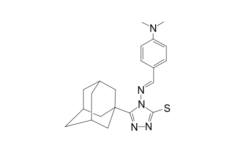 5-(1-ADAMANTYL)-4-(4-DIMETHYLAMINOBENZYLIDENEAMINO)-3-MERCAPTO-1,2,4-TRIAZOLE