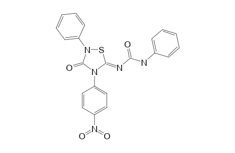 4-(PARA-NITROPHENYL)-2-PHENYL-5-PHENYLCARBAMOYLIMINO-1,2,4-THIADIAZOLIDIN-3-ONE