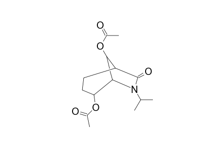 (1S,4RS,5R,8S)-4,8-DIACETOXY-6-ISOPROPYL-6-AZABICYCLO-[3.2.1]-OCTAN-7-ONE;MAJOR-ISOMER