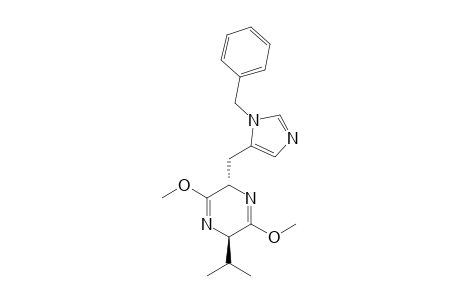 (2S,5R)-2-[(1-BENZYLIMIDAZOL-5-YL)-METHYL]-2,5-DIHYDRO-3,6-DIMETHOXY-5-ISOPROPYLPYRAZINE