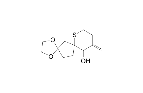 1,4-Dioxa-8-thiadispiro[4.1.5.2]tetradecan-12-ol, 11-methylene-