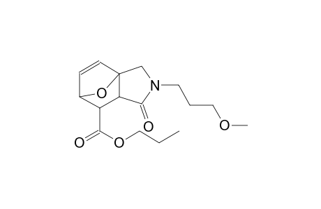 propyl 3-(3-methoxypropyl)-4-oxo-10-oxa-3-azatricyclo[5.2.1.0~1,5~]dec-8-ene-6-carboxylate