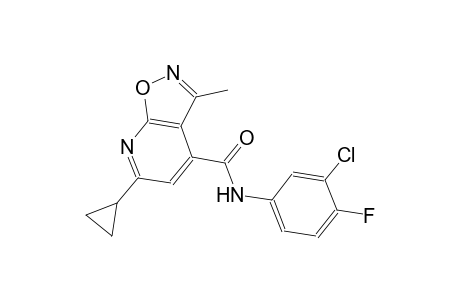 isoxazolo[5,4-b]pyridine-4-carboxamide, N-(3-chloro-4-fluorophenyl)-6-cyclopropyl-3-methyl-