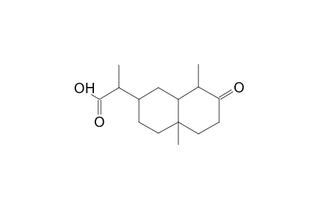 2-NAPHTHALENEACETIC ACID, DECAHYDRO-alpha,4A,8-TRIMETHYL-7-OXO-, [2R-[2alpha(S*),4Aalpha,8alpha,8Aalpha]]-