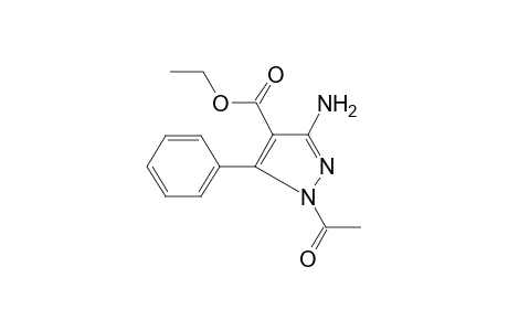 1H-Pyrazole-4-carboxylic acid, 1-acetyl-3-amino-5-phenyl-, ethyl ester