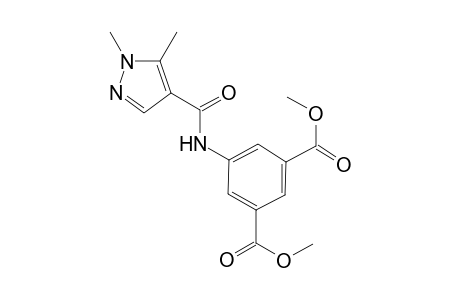 1,3-Benzenedicarboxylic acid, 5-[[(1,5-dimethyl-1H-pyrazol-4-yl)carbonyl]amino]-, dimethyl ester