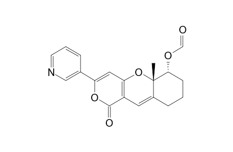 TRANS-3-(3-PYRIDYL)-5A-METHYL-6-(FORMYLOXY)-1H,7H-5A,6,8,9-TETRAHYDRO-1-OXOPYRANO-[4.3-B]-[1]-BENZOPYRAN