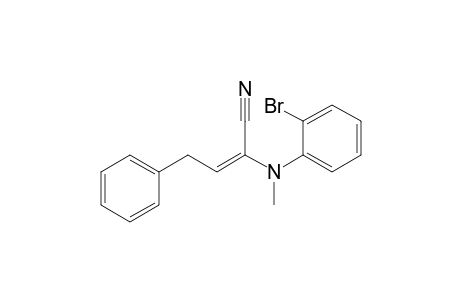 (E)-2-(2-bromo-N-methyl-anilino)-4-phenyl-but-2-enenitrile