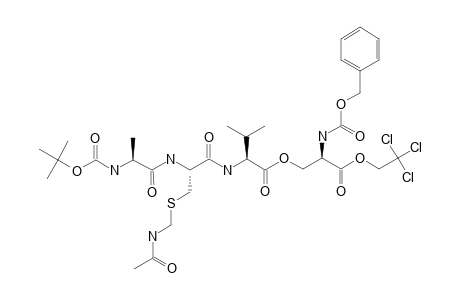 (Z)-D-SERINE-[N-BUTYLOXYCARBONYL-L-ALANINE-L-CYSTEINE-(ACETAMIDOMETHYL)-L-VALINE]-O-TRICHLOROETHYL