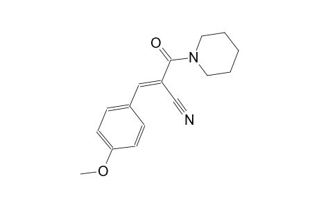 (2E)-3-(4-methoxyphenyl)-2-(1-piperidinylcarbonyl)-2-propenenitrile