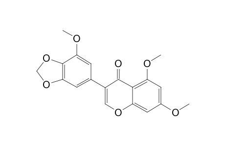 5,7,5'-TRIMETHOXY-3',4'-METHYLENDIOXY-ISOFLAVONE