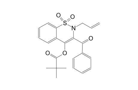 2-allyl-3-benzoyl-1,1-dioxido-2H-1,2-benzothiazin-4-yl pivalate