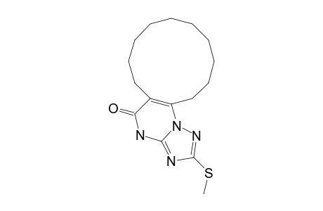 5,6,7,8,9,10,11,12,13,14-DECAHYDRO-2-METHYLTHIO-CYClODODECA-[E]-[1,2,4]-TRIAZOLO-[1,5-A]-PYRIMIDIN-15(16H)-ONE