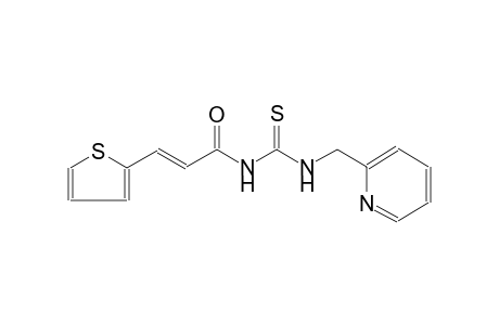 N-(2-pyridinylmethyl)-N'-[(2E)-3-(2-thienyl)-2-propenoyl]thiourea