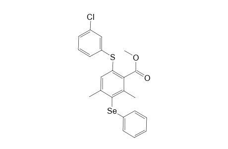 Methyl 6-[(3-Chlorophenyl)sulfanyl]-2,4-dimethyl-3-(phenylselanyl)benzoate