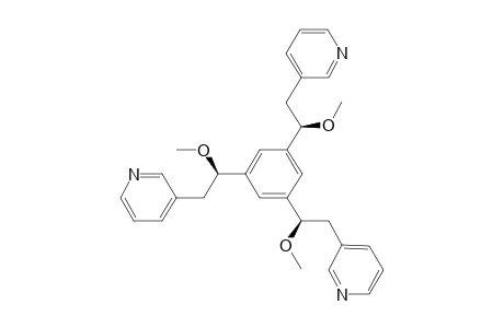 (+)-(R,R,R)-1,3,5-Tris(1-methoxy-2-(3-pyridyl)ethyl)benzene