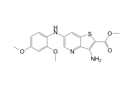 methyl 3-amino-6-(2,4-dimethoxyphenylamino)thieno[3,2-b]pyridine-2-carboxylate