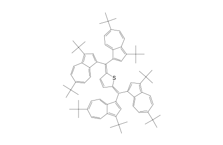 2,5-BIS-[BIS-(3,6-DI-TERT.-BUTYL-1-AZULENYL)-METHYLENE]-2,5-DIHYDROTHIOPHENE