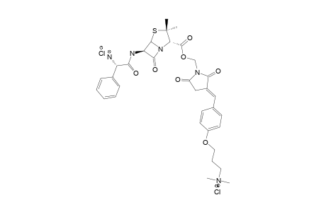 AMPICILLIN-[4-(3-DIMETHYLAMINOPROPOXY)-BENZYLIDENE]-SUCCINIMIDOMETHYLESTER-HYDROCHLORIDE