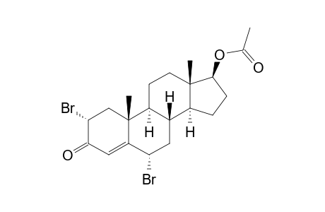 2-ALPHA,6-ALPHA-DIBROMO-17-BETA-ACETOXYANDROST-4-EN-3-ONE